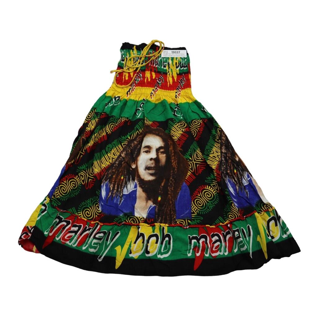 Karan Dress Womens XS Tie Dye Fit & Flare Knee Length Jamaican Reggae Bob Marley